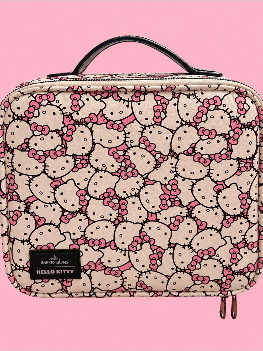 Hello Kitty Pink & Beige Cosmetic Carry Case by Impressions
